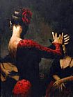 Flamenco Dancer tablado painting